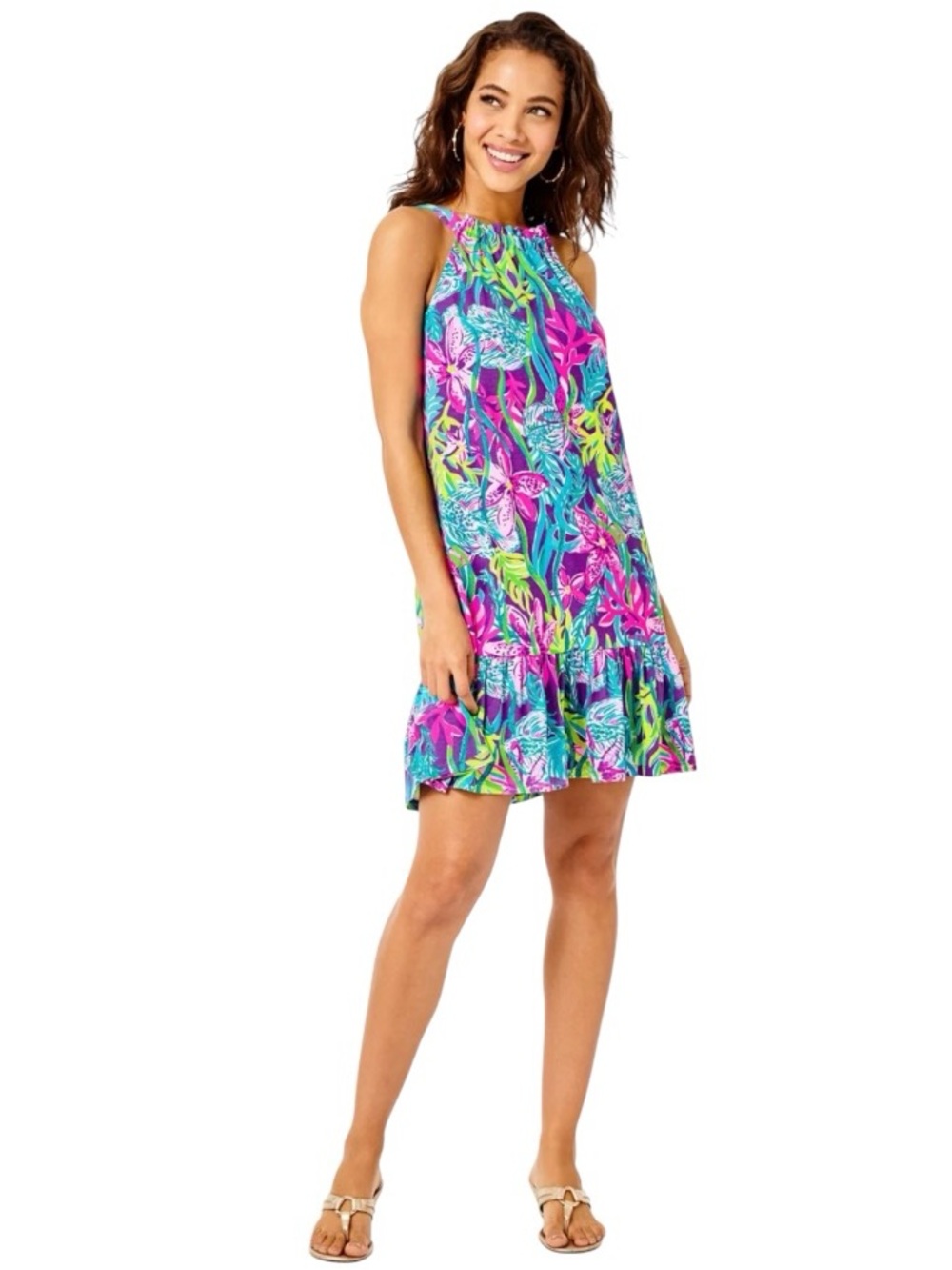 Lilly Pulitzer Saira Halter Dress size XXS 008684